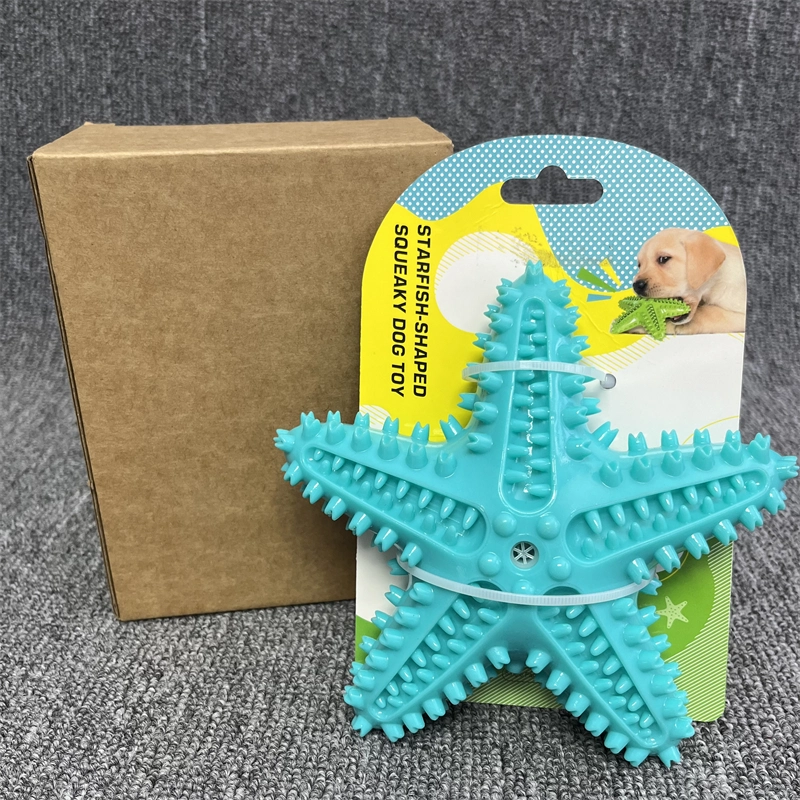 Starfish-shaped Squeaky Dog Toy